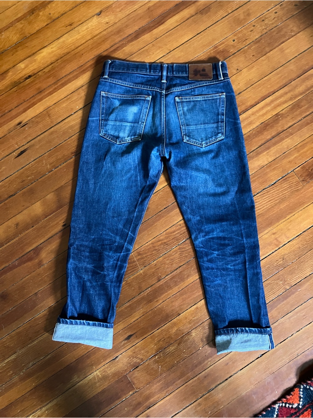 Gustin Men's Raw Denim Selvedge Slim Fit Jeans 32 - Picture 6 of 9
